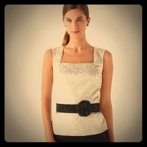 Whitehouse Blackmarket- Jacquard Bodice Top- NWT